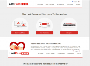 LastPass website screenshot