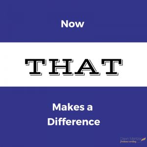 Now That Makes A Difference text on purple and white background