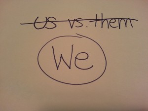 No us vs. them - just we in small business